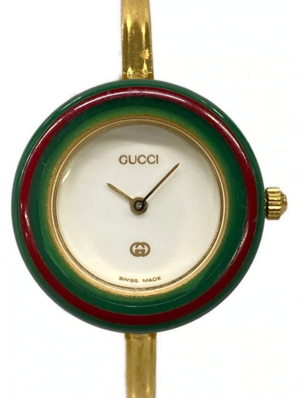 GUCCI Bezel Watch 11/12 - Gold Women's Wrist Watch - Picture 1 of 14
